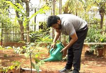 Megastar takes up the green challenge! Chiranjeevi green challenge