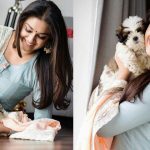 Keerthy Suresh Pet Hugging Stills