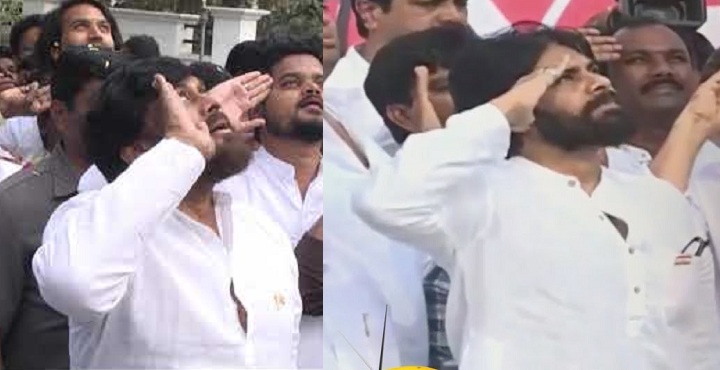 Chiranjeevi and Pawan Kalyan hoist flag for Republic Day! chiranjeevi and pawan kalyan flag hoisting republic day